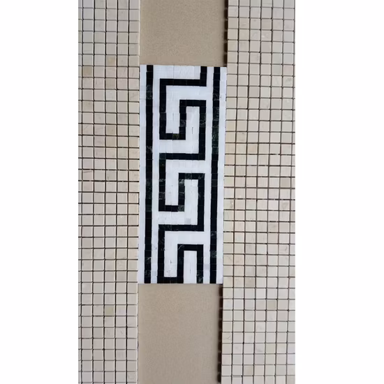 장식 타일에 대한 돌 Backsplash 타일 모자이크 테두리