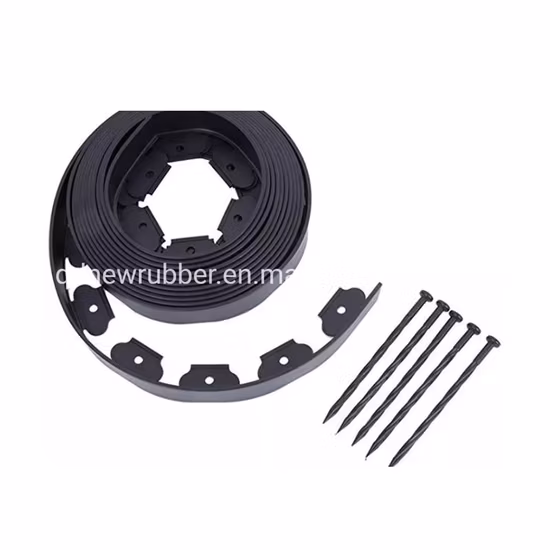 사용하기 쉬운 정원 잔디 잔디 강한 테두리 벽 유연한 플라스틱 테두리